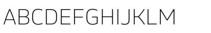 Bega Extralight Font UPPERCASE