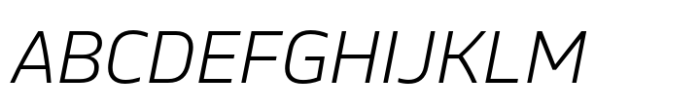 Bega Light Italic Font UPPERCASE
