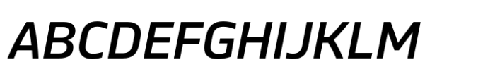Bega Medium Italic Font UPPERCASE