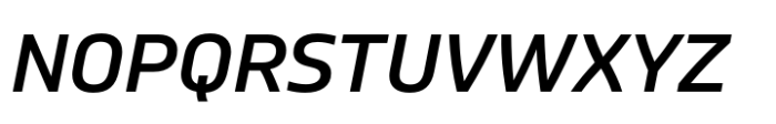 Bega Medium Italic Font UPPERCASE