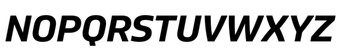 Bega Semibold Italic Font UPPERCASE