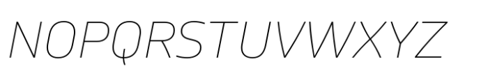 Bega Thin Italic Font UPPERCASE