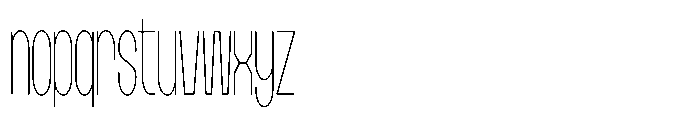 Begdruxs Thin Font LOWERCASE