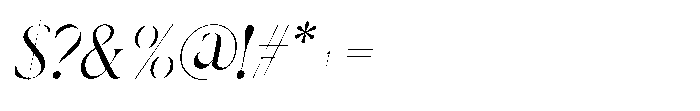 Begeris Italic Font OTHER CHARS