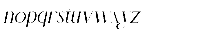 Begeris Italic Font LOWERCASE