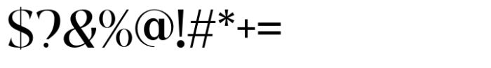 Begota Display Font OTHER CHARS