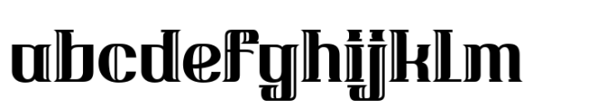 Behiner Font LOWERCASE