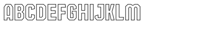 Behover College Outline Font UPPERCASE