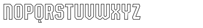 Behover College Outline Font UPPERCASE
