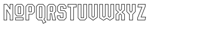 Behover College Outline Font LOWERCASE