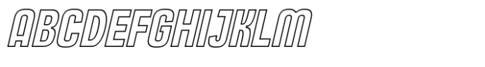 Behover Outline Slanted Font UPPERCASE