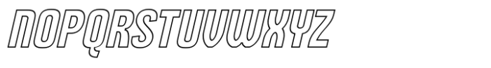 Behover Outline Slanted Font UPPERCASE
