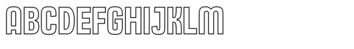 Behover Outline Font UPPERCASE