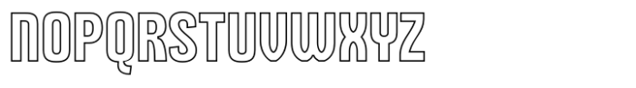 Behover Outline Font UPPERCASE