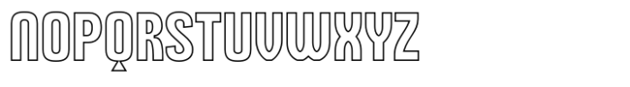 Behover Outline Font LOWERCASE
