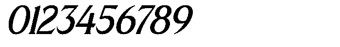 Beiruth Italic Font OTHER CHARS