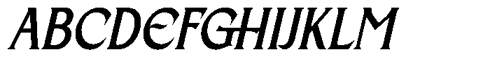 Beiruth Italic Font UPPERCASE