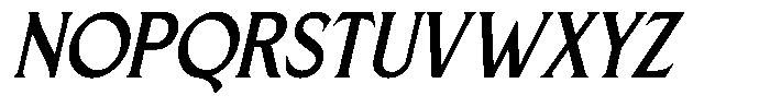 Beiruth Italic Font UPPERCASE