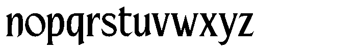 Beiruth Regular Font LOWERCASE