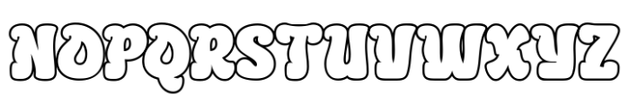 Bekuri Outline Font UPPERCASE