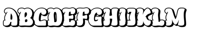 Bekuri Shadow Font UPPERCASE