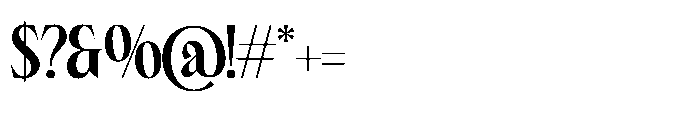 Belagu Regular Font OTHER CHARS