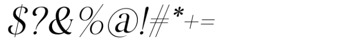 Belaine Italic Font OTHER CHARS
