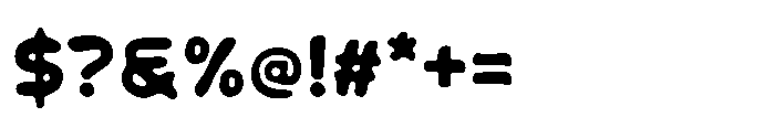 Belank Qicha Blury Font OTHER CHARS