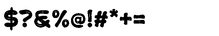 Belank Qicha Brush Font OTHER CHARS