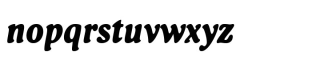 Belarin Extra Bold Italic Font LOWERCASE