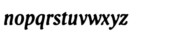 Belarin Semi Bold Italic Font LOWERCASE