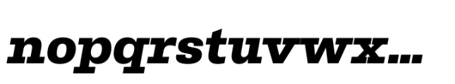 Belarius Poster Wide Extrabold Oblique Font LOWERCASE