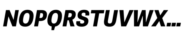 Belarius Sans Extrabold Oblique Font UPPERCASE