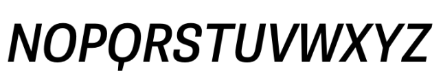 Belarius Sans Semibold Oblique Font UPPERCASE