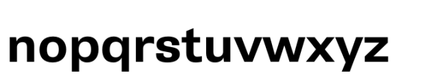 Belarius Sans Wide Bold Font LOWERCASE