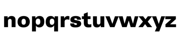 Belarius Sans Wide Extrabold Font LOWERCASE