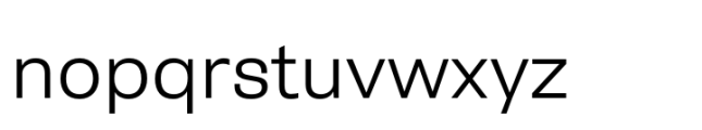 Belarius Sans Wide Light Font LOWERCASE