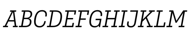Belarius Serif Light Oblique Font UPPERCASE
