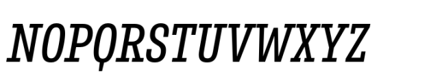 Belarius Serif Narrow Regular Oblique Font UPPERCASE