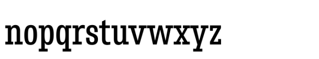 Belarius Serif Narrow Regular Font LOWERCASE