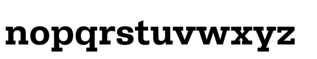 Belarius Serif Wide Bold Font LOWERCASE