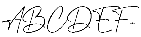 Belathine Signature Font UPPERCASE