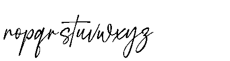 Belathine Signature Font LOWERCASE