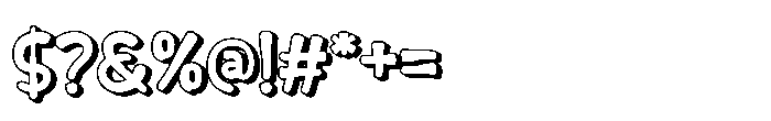 Belayo Shadow Font OTHER CHARS