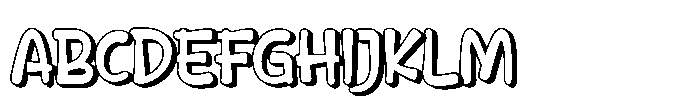 Belayo Shadow Font UPPERCASE