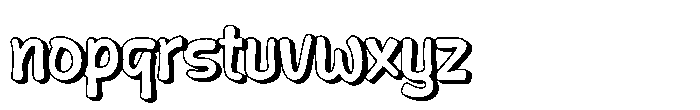 Belayo Shadow Font LOWERCASE