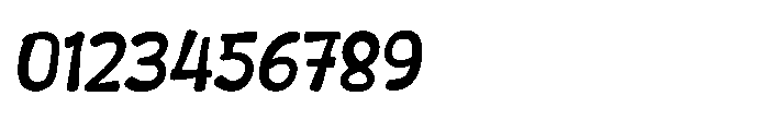 Belayo Slant Font OTHER CHARS