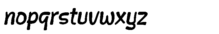 Belayo Slant Font LOWERCASE