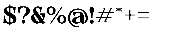 Belcino Font OTHER CHARS
