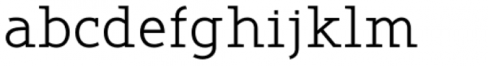 Belco Light Slab Serif Font LOWERCASE